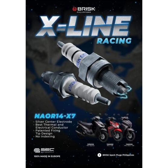 SPARK PLUGS BRISK XLINE NAOR14X7 MIO 125 SPORTY MIO SOUL 125 Spark