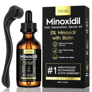 5% Minoxidil Hair Growth Oil for Men and Women – Extra Strength Hair Regrowth Serum Topical Treatment for Hair Loss Supports Thicker Healthier Hair & Beard Growth 2.11 fl oz