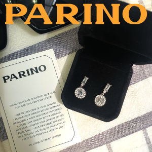 ต่างหูเพชร CZ ผิวแพ้ง่าย ตัวเรือนเงิน Olivia Earrings