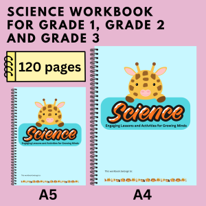 Science Workbook for Grade 1 Grade 2 Grade 3 Science Worksheet for kids Science Activity Book