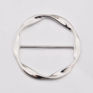 Aibins คลิปหนีบผ้าฮิญาบเข็มขัดเครื่องประดับแฟชั่นห่วงคล้องประดับผ้าพันคอสตรี PJK1099หัวเข็มขัด