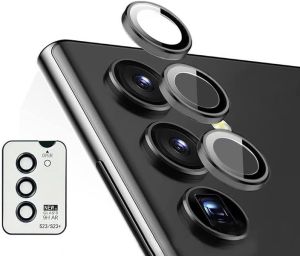 NEW 1 Set! RING 5 Camera Full Frame Samsung S24 ULTRA / S24 / S24+ / S23 S22 Tempered kaca/Glass Penuh Ful Cover Pelindung Lens/Lensa Kamera Titanium BLACK Violet Gold Silver Putih Grey Yellow Bazel-Bezel-Bezzel-Bazzel s 24 s24ultra Bening Cin Galaxy plus