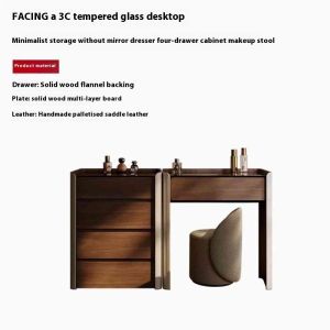 Dressing Table Light Luxury Dressing Table Bucket Cabinet Simple Modern Dressing Table Storage Cabinet