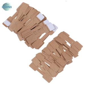 XUNYU3 50/100pcs quadrate BLANK Price Tags สร้อยคอแหวนเครื่องประดับป้ายกระดาษสติ๊กเกอร์