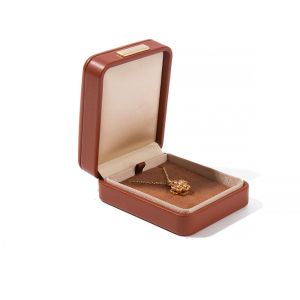 RBRY Gold Buckle Jewelry Packaging Box Round-cornered Premium Leather Ring Storage Box Luxury PU Leather Pendant Box Jewelry Display