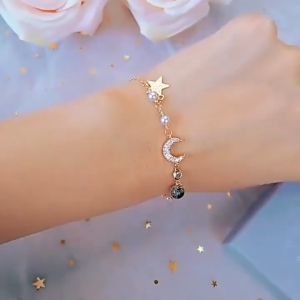 Gelang Cute Butterfly Pearl Bracelet Korean Style Elegant Fashion Jewelry Women Girls Gift Accessory