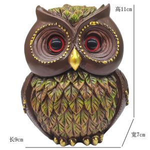 【Ship in 24H】新款北欧风复古猫头鹰东南亚动物家居欧式摆件客厅玄关书桌装饰品Nordic Style Retro Owl Southeast Asian Animal Home European Decoration