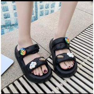 Dép Quai HậuDép quai ngang Độn đế cao 4cm  2 Quai tặng kèm sticker  siêu nhẹ  êm chân tôn dáng mã QH66