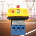 Load Circuit Breaker Switch 3-Pole 2-Position Rotary Cam On-Off Power Switch. 