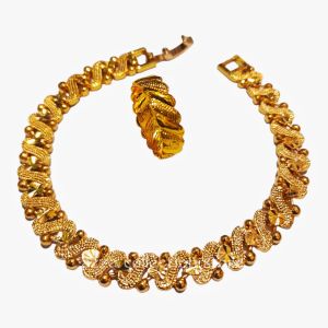 Gelang Hongkong sultan lapis emas 24k anti luntur free cincin plus kotak/box paling diminati