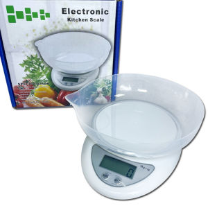 Precision Digital Kitchen Scale 5000g/0.1g High Accuracy Backlit LCD Display Tare Function 3 Units (g/oz/lb) Perfect for Cooking Baking & Jewelry
