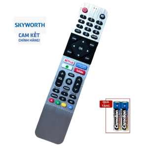 Điều Khiển tivi Skyworth thông minh (không giọng nói) chính hãng mạ bạc android 539C-268920-W010 Tb5000 - REMOTE Điều Khiển tivi Skyworth thông minh (không giọng nói) chính hãng - Đầu bấm Điều Khiển tivi Skyworth thông minh - Tặng kèm pin