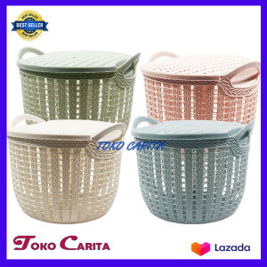 Keranjang Topas+Tutup/Keranjang Rotan/Keranjang buah by Toko Carita
