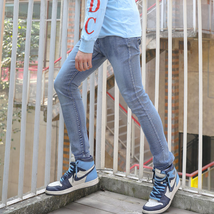 COD Light blue Skinny Jeans For Men Stretchable Maong Pants For Men