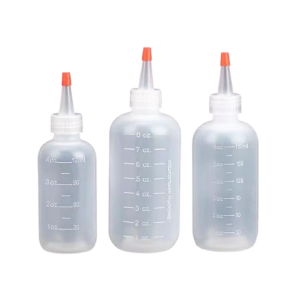 Portable Travel Liquid Dispenser Bottles Refillable Leakproof Squeeze Bottle Applicator Bottle with Tip Empty Container