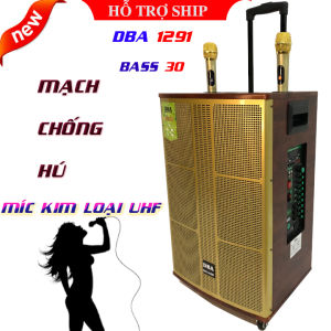 freeshipLoa kéo cao cấp 3 tấc DBA 1291 âm thanh chuyên nghiệp kèm 2 míc UHF xịn bo mạch chống hú mới nhất