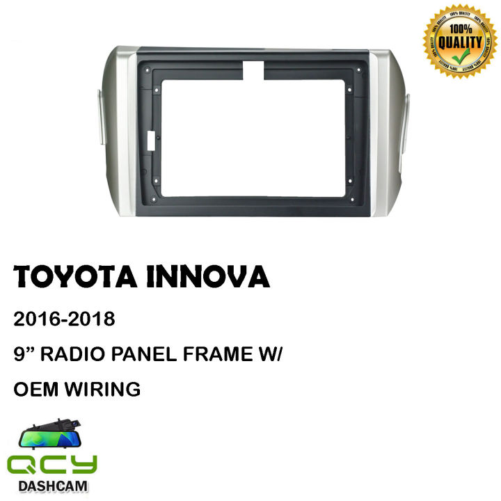 Panel Mobil Innova 2018 QCY TOYOTA Innova 2016-2018 9inch Car Dashboard Double Din Stereo Dash ...