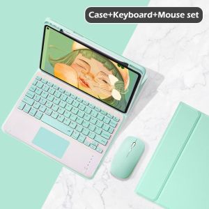 Flip Smart Keyboard Touchpad Trackpad Kompatible Untuk Samsung Tab S9/S9 FE 10.9