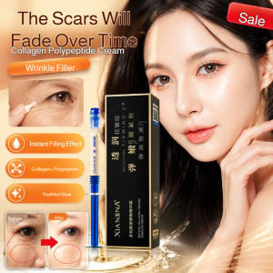 【Wrinkles Disappear Instantly】Collagen Polypeptide Replenishing Cream Protein Needle Tube Filling Cream Firming Elastic Essence Creamm Improves Eye Area Skin Problems