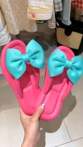 New Item!!! Women Ribbon bow Tie Beach Slipper 2024
