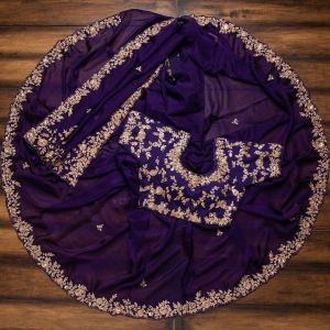 [PRE-ORDER] DESIGNER EMBROIDERY WORK SAREE [ETA:2021-03-30]