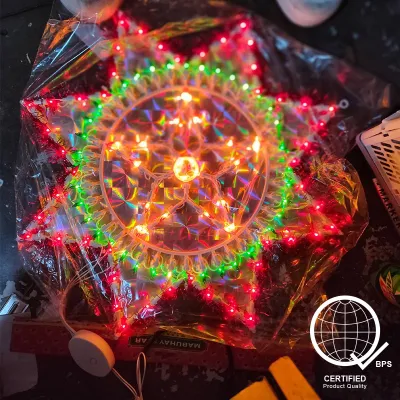 2026HOT Christmas Parol/Lantern with Lights Outdoor Waterproof Seasonal Decorative lamp Wall Mura Design Party Led Light Star Flower Design parol christmas lantern christmas decoration for home party