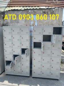 Tủ locker sắt văn phòng có khóa 21 cánh cửa như hình thực tế