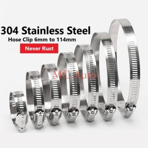 👍🏻100% Stainless Steel Hose Clip Hose Clamp Stainless Steel Klip Samco Hose Clip Radiator Intercooler Clip 304 Clamping