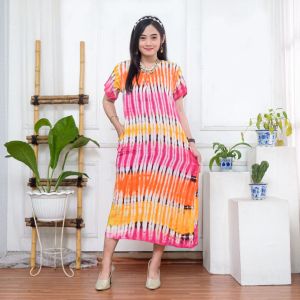 Daster Wanita Lengan Pendek Busui Kancing Depan