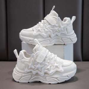 Sepatu Sneakers import Fashion Anak Cewek Perempuan Produk Sesuai Gambar Size 26-37 Bisa COD SP-046