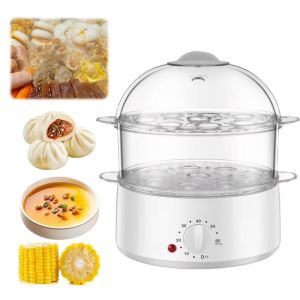 VERMILL With Auto Shut Off Electric Egg Cooker 220V Multifunctional Egg Boiler Cooking Breakfast Machine For Hard Boiled Eggs