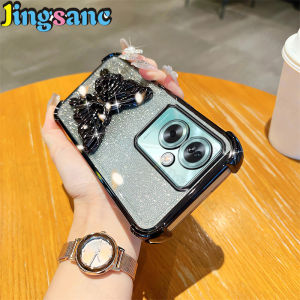 Jingsanc กลิตเตอร์เชลล์เคสอิเล็คโทรเพลทสำหรับ OnePlus Nord N30 SE 5G เคสโทรศัพท์หรูหราพร้อมตัวยึดโปร่งใสกันกระแทกกันชน A59-3ฝาหลัง