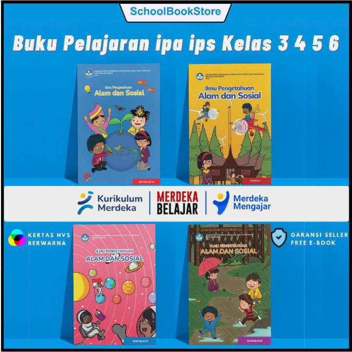 Buku Pelajaran IPA IPS Ilmu Pengetahuan Alam Dan Sosial Kelas 3,4,5,6 ...