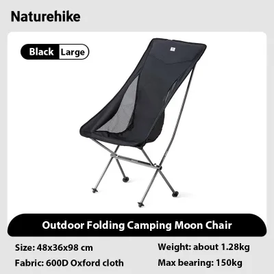 Naturehike เก้าอี้พับพกพา เก้าอี้ทรงพระจันทร์ น้ำหนักเบาพิเศษ ทำจากอลูมิเนียมอัลลอยด์ สำหรับตั้งแคมป์หรือชายหาด