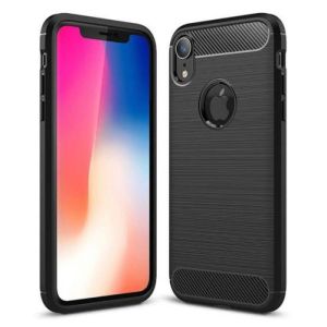 IPHONE XS MAX XR X XS Case softcase ipaky karbon soft silikon black carbon