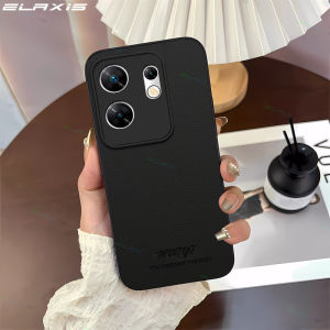 ELAXIS Soft TPU Biomimetic Leather Casing for infinix Zero 30 4G Phone Case Luxury Business Camera ShockProof Back Cover ED004