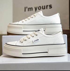 KENNARA SHOES Sepatu Wanita Sneakers Terbaru 2024 Wanita Import Premium Quality Sepatu Wanita Sekolah Sepatu Hitam Sepatu Putih Sneakers Kanvas