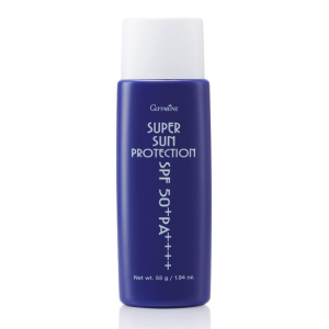 ซุปเปอร์ซัน โพรเทคชั่น SPF50+ PA+++โลชั่นกันแดดเนื้อบางเบา ซึมซาบเร็วปกป้องผิวจากรังสียูวีในแสงแดดทั้ง UVA และ UVB ด้วยค่า SPF 99BRAND GIFFARINE 100%