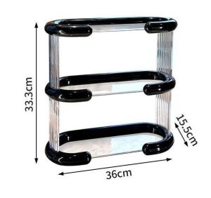 Ⓜ️ZEROIDEASⓂ️ 2/3 Tiers Storage Rack Perfume Stand Perfume Holder  Perfume Rack Perfumes Shelf Desktop Shelf Desktop Rack Cosmetics Rack Cosmetics Holder Cosmetics Stand Makeup Rack Makeup Holder Cups Rack Cups Stand Cups Holder Kitchen Rack Desk Rack