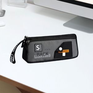 GIORGIONE Vải bố Túi đựng bút chì Túi đựng đồ Chặn màu Hộp bút hai lớp Túi đựng bút chì Phong cách Hàn Quốc Hộp bút chì hoạt hình Học sinh