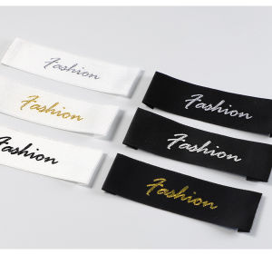print cotton care label personalized woven label clothing tag customize polyester cotton label