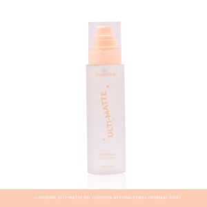 LUXCRIME Ulti-Matte Oil Control Setting Spray - Untuk Makeup Tahan Lama Transferproof & Kontrol Minyak Tahan 24 Jam