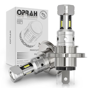 LED สว่างพิเศษ 1ชิ้น รถจักรยานยนต์ H4 ไฟหน้า 12V-60V 2000LM T19 P15D BA20D สีขาว/เหลือง Canbus