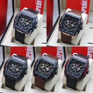 (ORIGINAL) Jam Tangan Pria Expedition E 6815 E6815 / EXP 6815 Garansi Resmi 1 Tahun - Tali Kulit