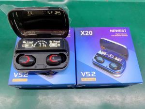 X10 Personal Model Bluetooth Headphones - 5.2 Digital Display with Invisible Power Button - Portable Insertable Button Inserter -M10 Wireless Headphones with Heat FunctionHot