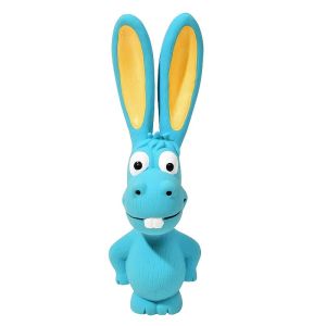 New Pet Latex Toys with Long Ears Rabbit Animal Series Grinding Teeth Cleaning Teeth Natural Latex Sound Toys Dog Accessories