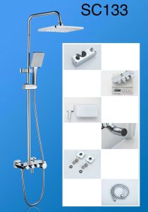 Bộ Sen Cây Tắm Đứng Nóng Lạnh SC-133 cao cấp củ đồng nặng 2kg2 Bộ sen vòi tắm cao cấp - Bảo Hành 5 Năm