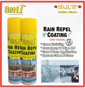 Getf1 Rain Repel Coating Rain Fly Car Windscreen Rain Repellent Rain Repellant Spray Windshield Glass Coating - 220ml