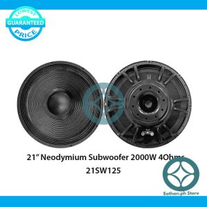 21" Epic Sound Neodymium Subwoofer 4Ohms 2000W With 125mm Voice Coil - 21SW125
