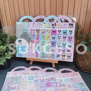 FANCY Motif Karakter Kartun Sanri0 Cartoon Sticker (BWZ-J) Stiker Hias 2 Lembar Murah